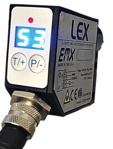 LEX-100, датчик, освещённость, определение, измерение, промышленный, станок, оборудование, материал, EMX